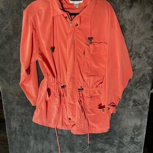 Jennifer Moore Coral windbreaker Jacket